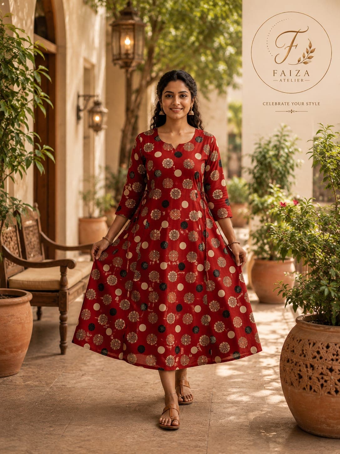 The Kalamkari Umbrella Top