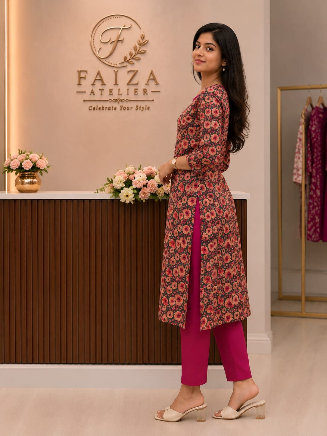 Digital Floral Kurti