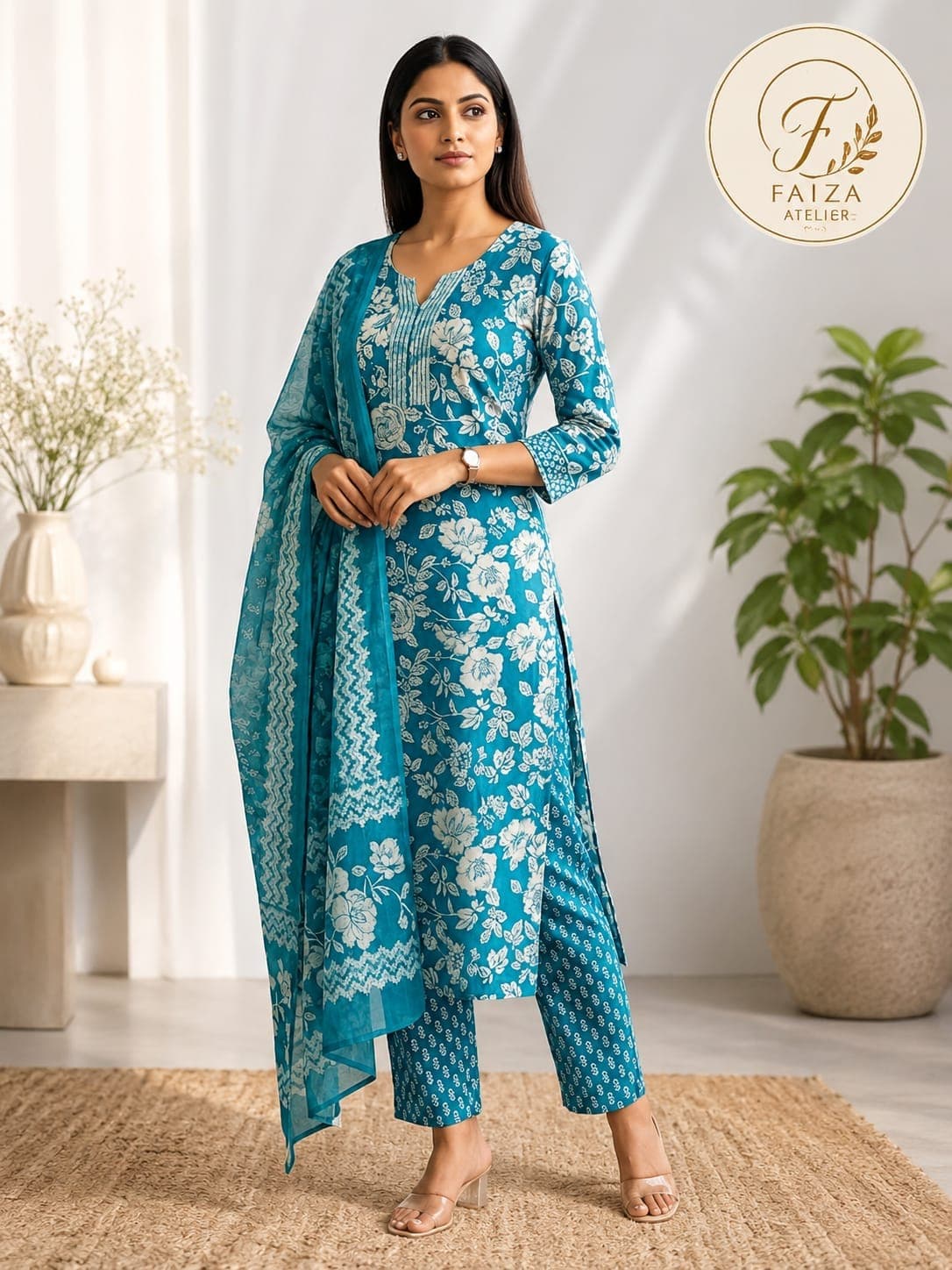 Rayon Kurta 3 Pc Set