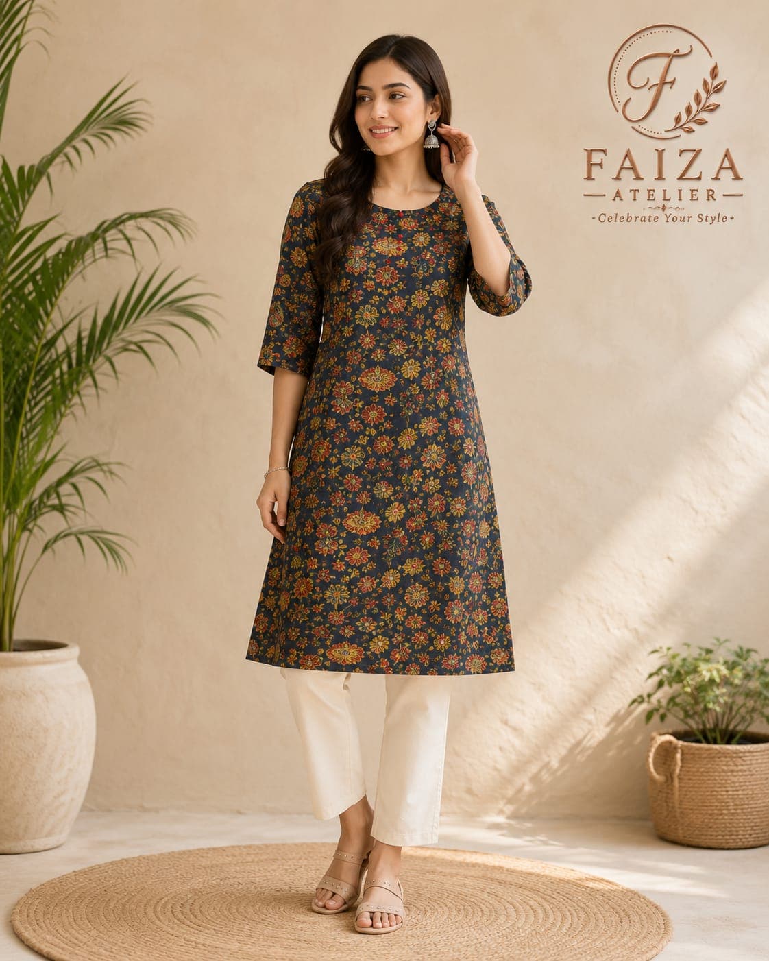 Digital Floral Kurti