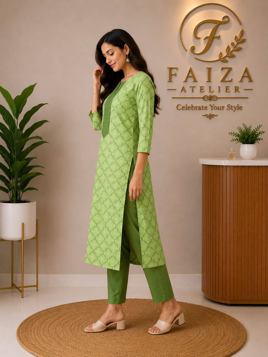 Elegant Floral Printed Kurti